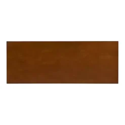 Brown Wood Slatted Bottom Shelf Console Table