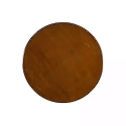 Brown Wood Spindle Side Table