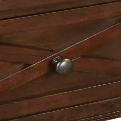 Brown Wood Traditional Console Table