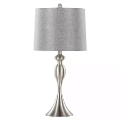 Brushed Nickel Ashley Table Lamps, Set of 2
