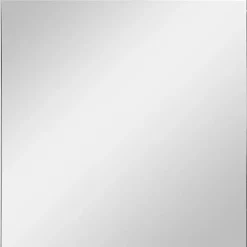 Brushed Silver Metal Square Framed Mirror