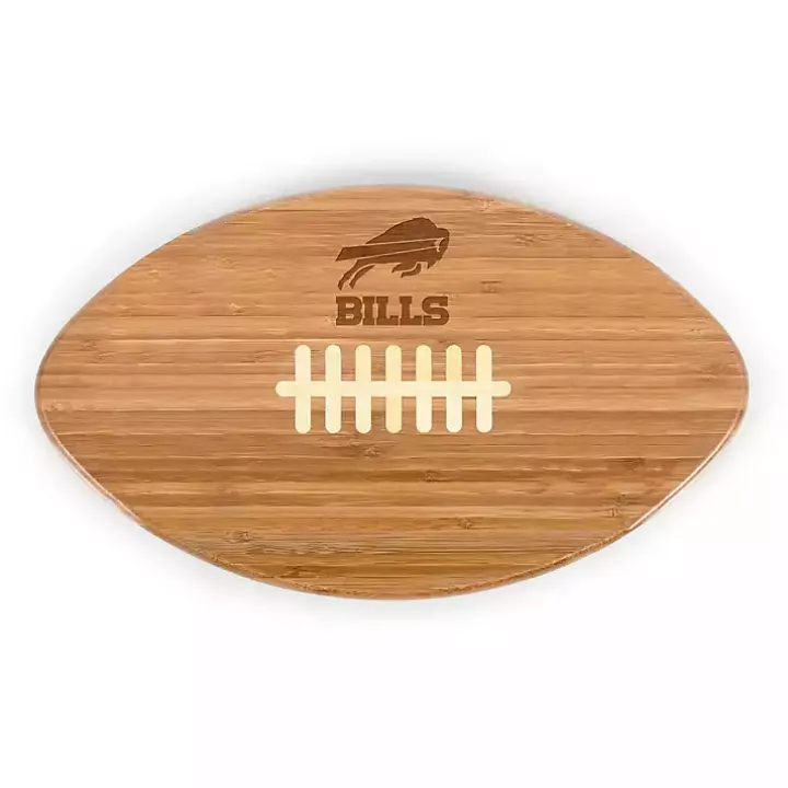 Buffalo Bills Bamboo Football Cutting Board