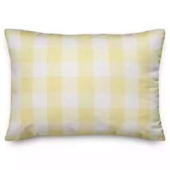 Buffalo Check Lemon Outdoor Pillow