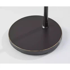 Burlap Arc Floor Lamp