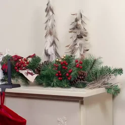 Burlap Buffalo Check Foliage Garland