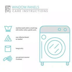 Buttons and Stripes Curtain Panel Set, 84 in.