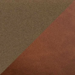 Camel Faux Leather Scooped Accent Chairs, Set of 2