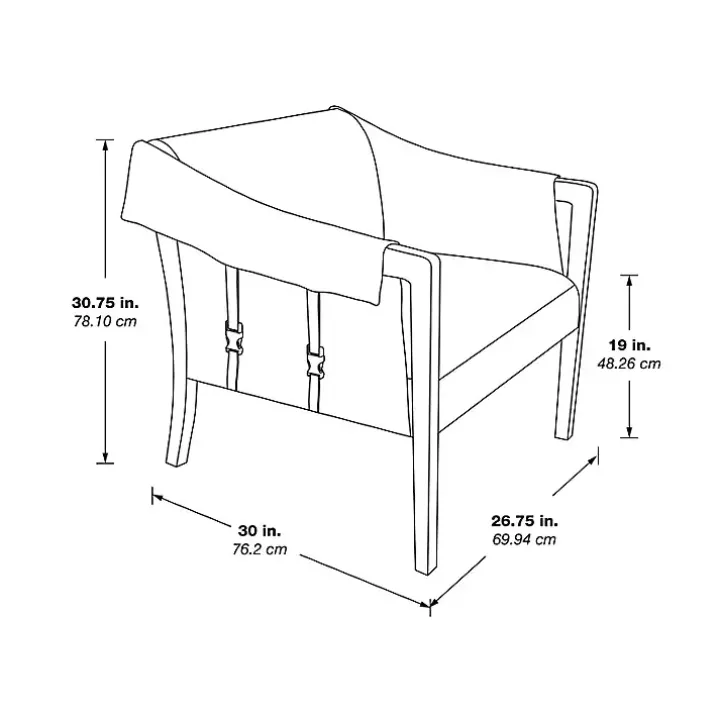 Camel Parkfield Faux Leather Accent Chair