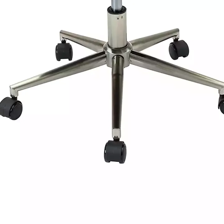 Camel Tufted Faux Leather Swivel Office Chair