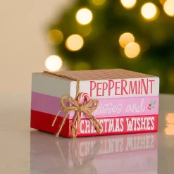 Candy Cane Christmas Bookstack