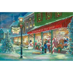 Candy Cane Lane Canvas Art Print