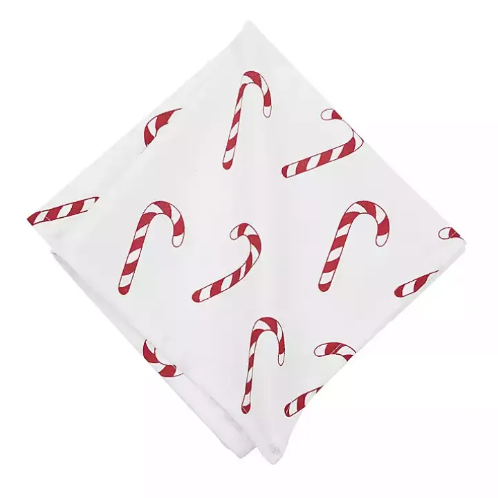 Candy Cane Wishes Napkins, Set of 6