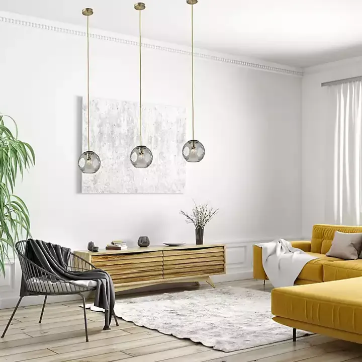 Carmen Smoked Swirled Glass Pendant Light