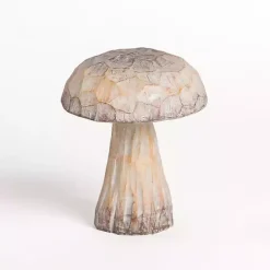 Carved Mushroom Figurine, 7 in.