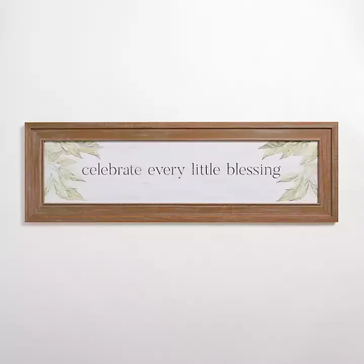 Celebrate Every Little Blessing Wall Plaque