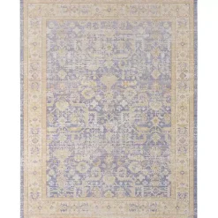 Cerulean Vintage Border Accent Rug