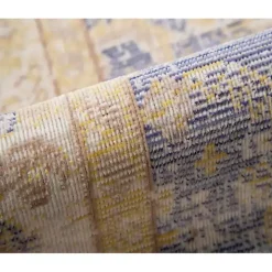 Cerulean Vintage Border Area Rug, 5x7