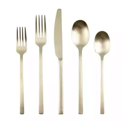 Champagne Gold Glimmer 20-pc. Flatware Set