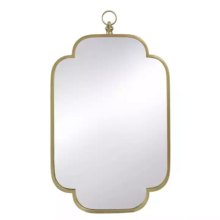 Champagne Notched Corners Mirror