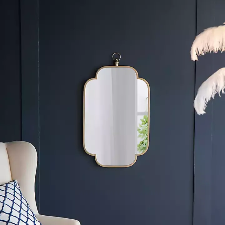 Champagne Notched Corners Mirror