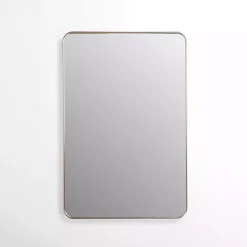 Champagne Nouveau Curved Corner Mirror