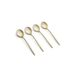 Champagne Satin 4-pc. Demitasse Spoon Set