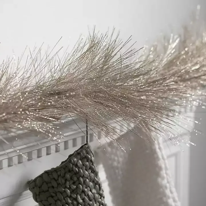 Champagne Sparkle Pine Christmas Garland