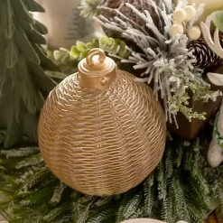 Champagne Woven Ornament, 12 in.