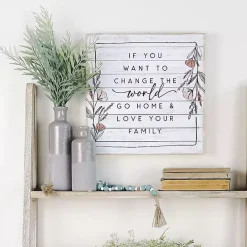 Change the World Wall Plaque