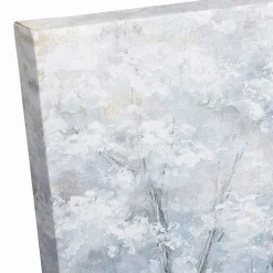 Chapel in a Winter Forest Canvas Art Print