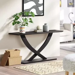 Charcoal Black Ramus Console Table