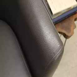 Charcoal Faux Leather Winslow Accent Chair