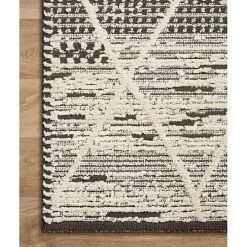 Charcoal Gradient Diamond Area Rug, 5x7