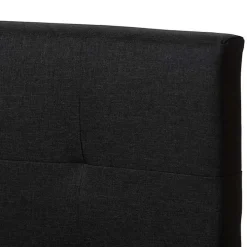 Charcoal Gray Tufted Modern Queen Bed