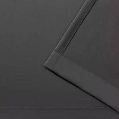 Charcoal Sateen Curtain Panel Set, 96 in.