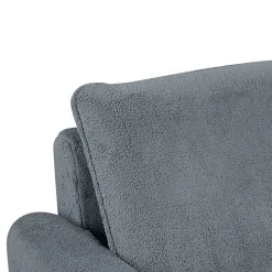Charcoal Sherpa Peri Swivel Armchair