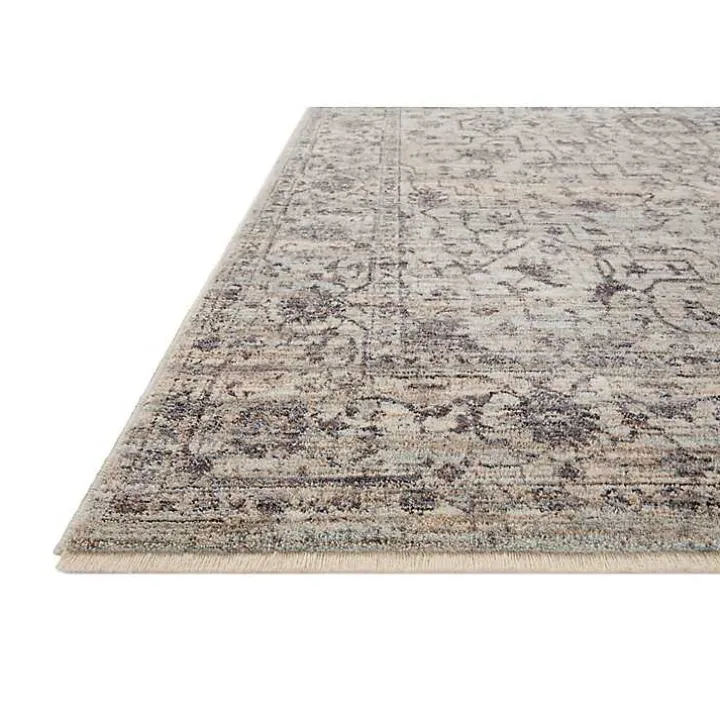 Charcoal Sorrento Medallion Area Rug, 6x9
