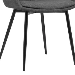 Charcoal Upholstered Mia Dining Chair