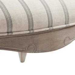 Chaucer Navy Striped Accent Chair