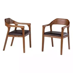 Chestnut Ramus Dining Armchairs, Set of 2