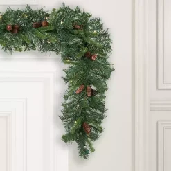 Cheyenne Pinecone Warm White LED Lit Garland