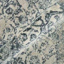 Cholet Ivory Blue Medallion Area Rug, 5x7