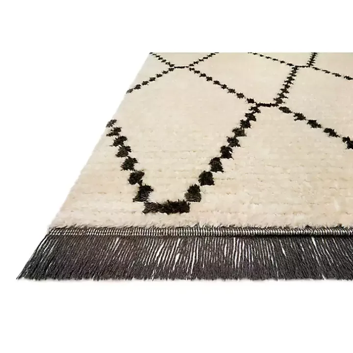 Chris Loves Julia x Loloi Alice Cream Rug, 5x7