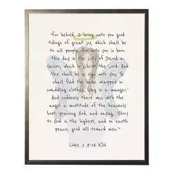 Christmas Angel Verse Framed Print