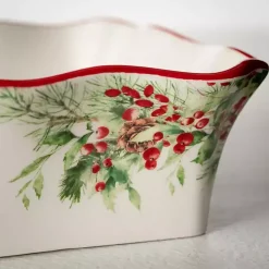 Christmas Cardinal Serving Dish