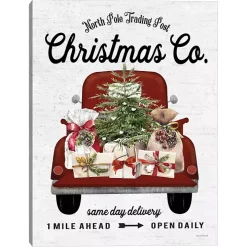 Christmas Co. Truck Canvas Art Print
