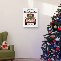 Christmas Co. Truck Canvas Art Print