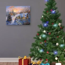 Christmas Cottage Canvas Art Print