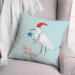 Christmas Crane Pillow