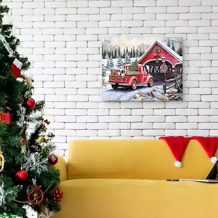 Christmas Delivery Canvas Art Print